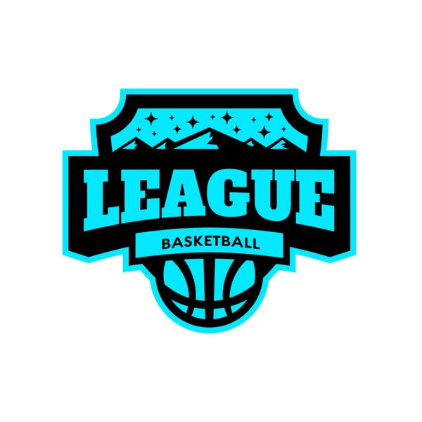 League Basketball logo template Vignette