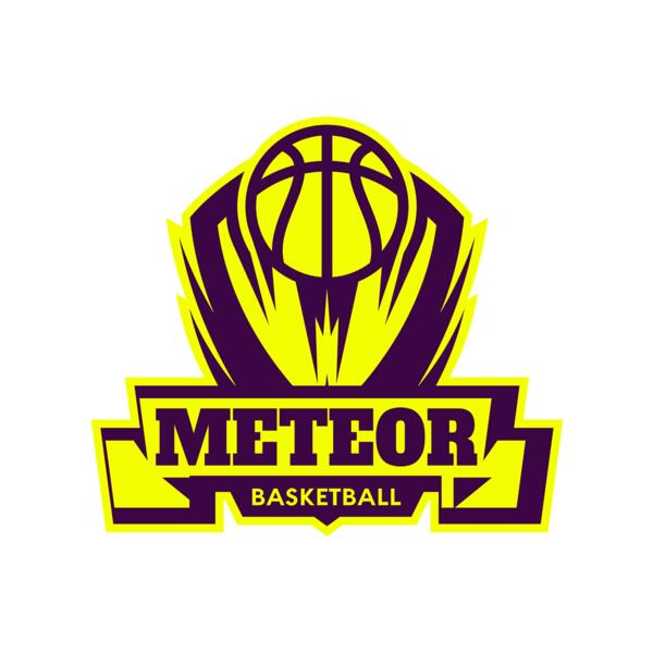 Meteor Basketball Logo Template Vignette