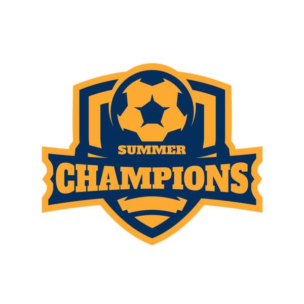 Champions Summer Soccer logo template Vignette