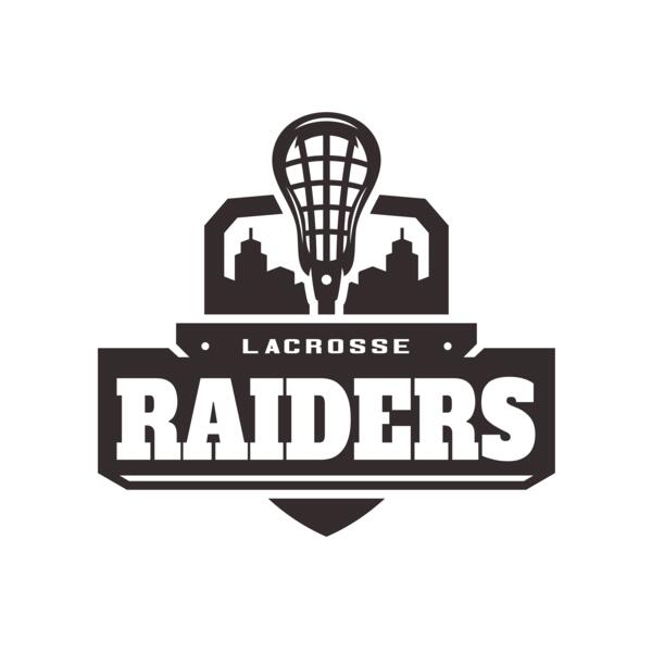 Raiders Lacrosse Logo Template Vignette
