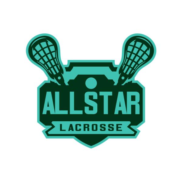 All stars Lacrosse Logo Template Vignette