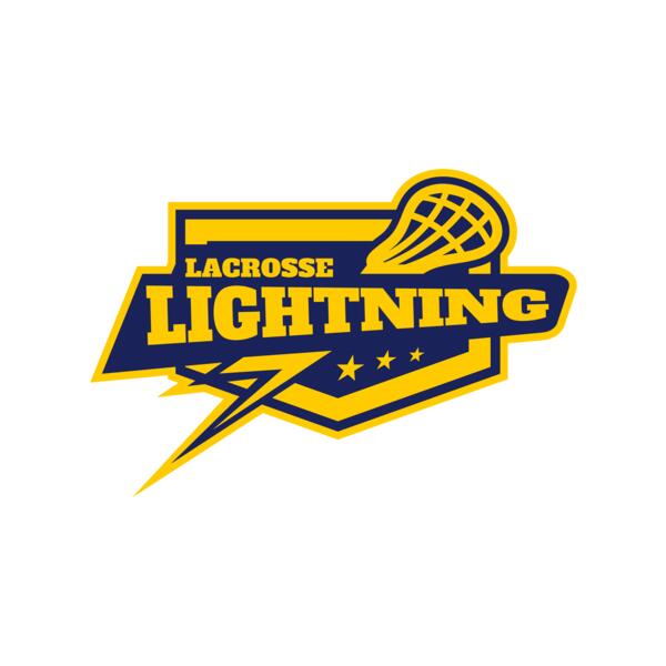 Lightning Lacrosse Logo Template Vignette