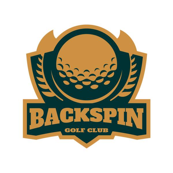 Backspin Golf club logo template Vignette