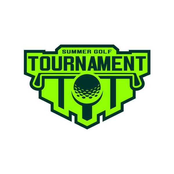 Tournament Summer golf logo template Vignette