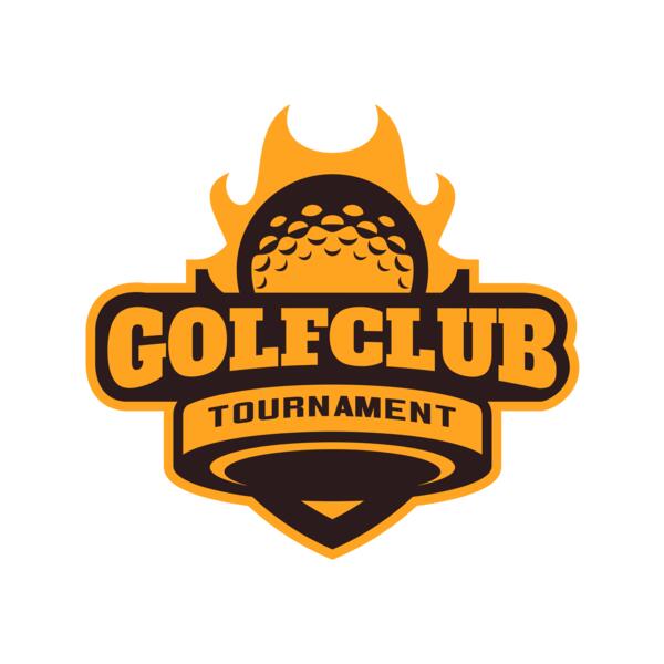 Golf Club Tournament logo template 04 Vignette