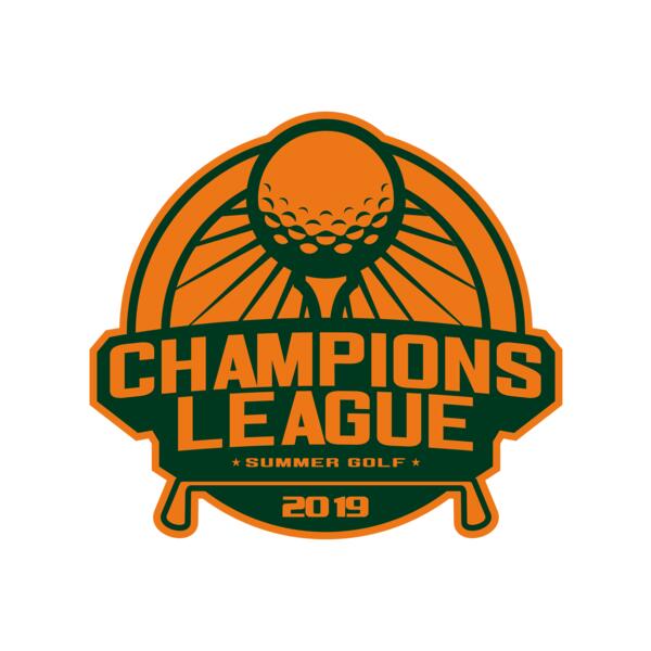 Champions League Summer Golf logo template Vignette