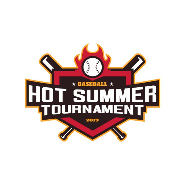 Hot Summer Tournament Baseball logo 01 Vignette