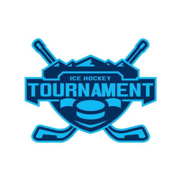 Tournament Ice Hockey logo template Vignette