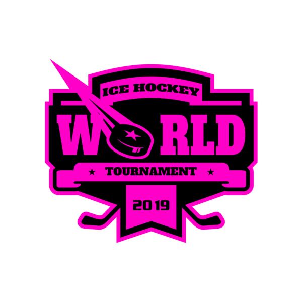 World Ice Hockey Tournament logo template Vignette
