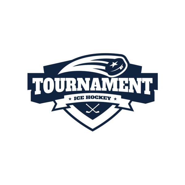 Tournament Ice Hockey logo template 02 Vignette
