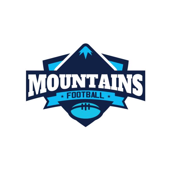 Mountains Football logo template Vignette