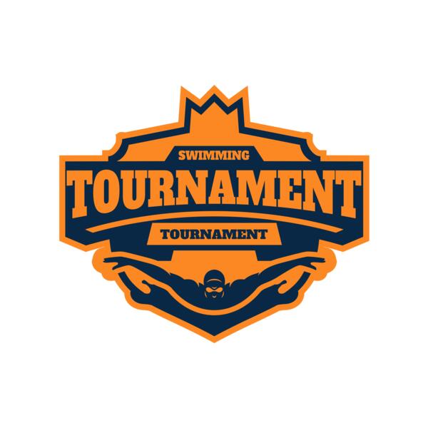 Swimming Tournament logo template Vignette