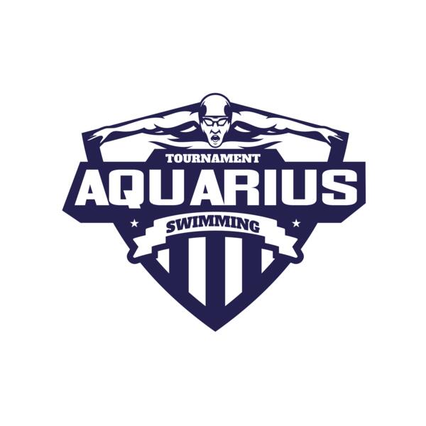 Aquarius Swimming Tournament logo template Vignette