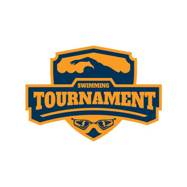 Swimming Tournament logo template 02 Vignette