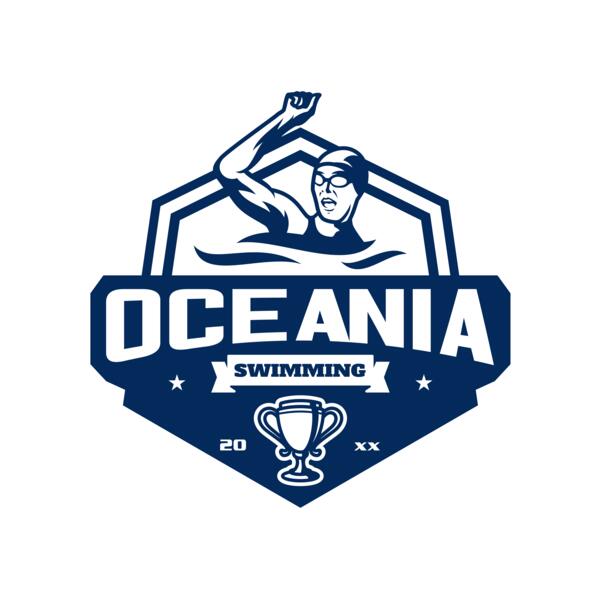 Oceania Swimming logo template Vignette