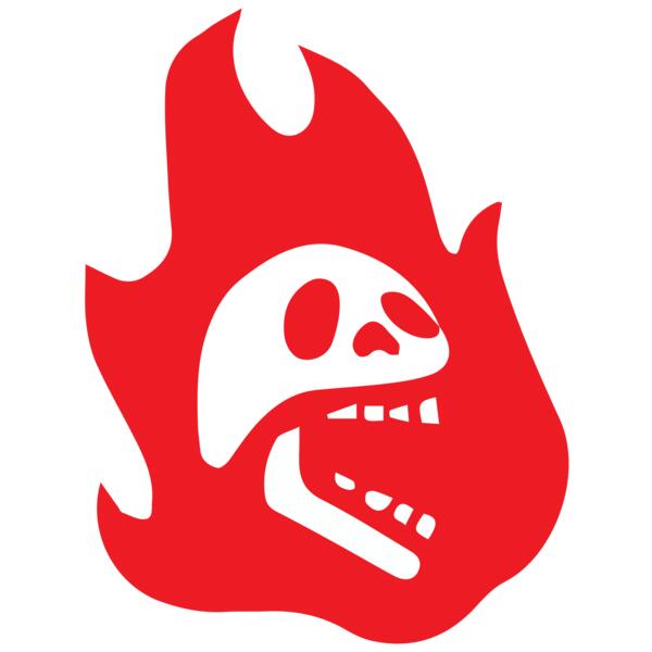 Elements Skull logo template 09 Vignette