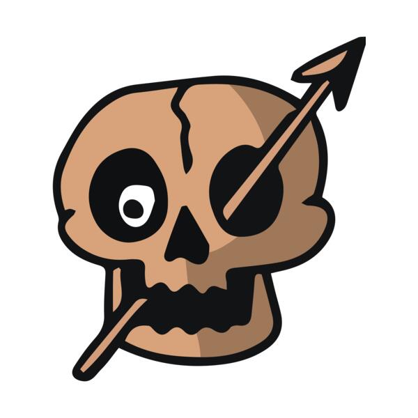 Elements Skulls logo template 11 Vignette