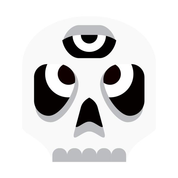 Elements Skulls logo template 18 Vignette