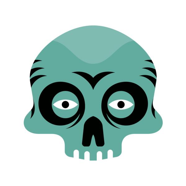 Elements Skulls logo template 98 Vignette