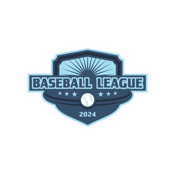 Baseball League Logo 01 Vignette