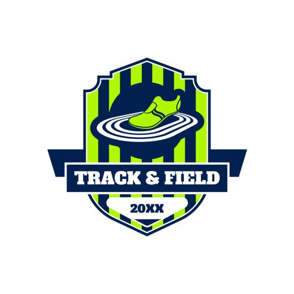 Track and Field Team Logo 02 Vignette