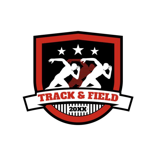 Track & Field Team Logo 08 Vignette