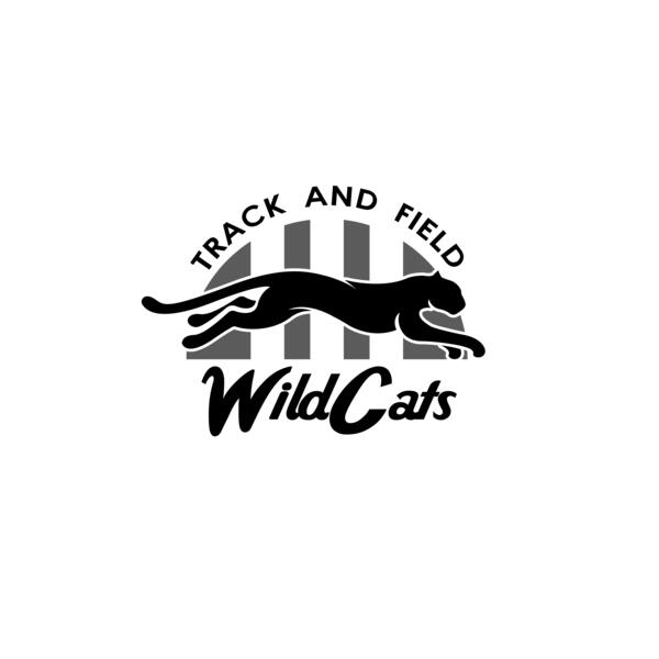 Wildcats Track & Field Logo 01 Vignette