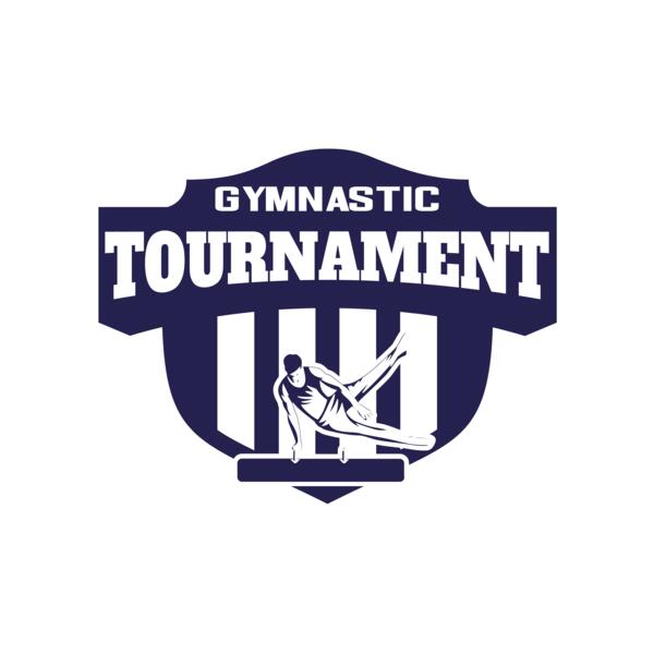 Gymnastic Tournament logo template Vignette