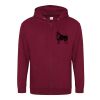 Sweatshirt a capuche zippe 280g Vignette