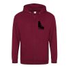 Sweatshirt a capuche zippe 280g Vignette